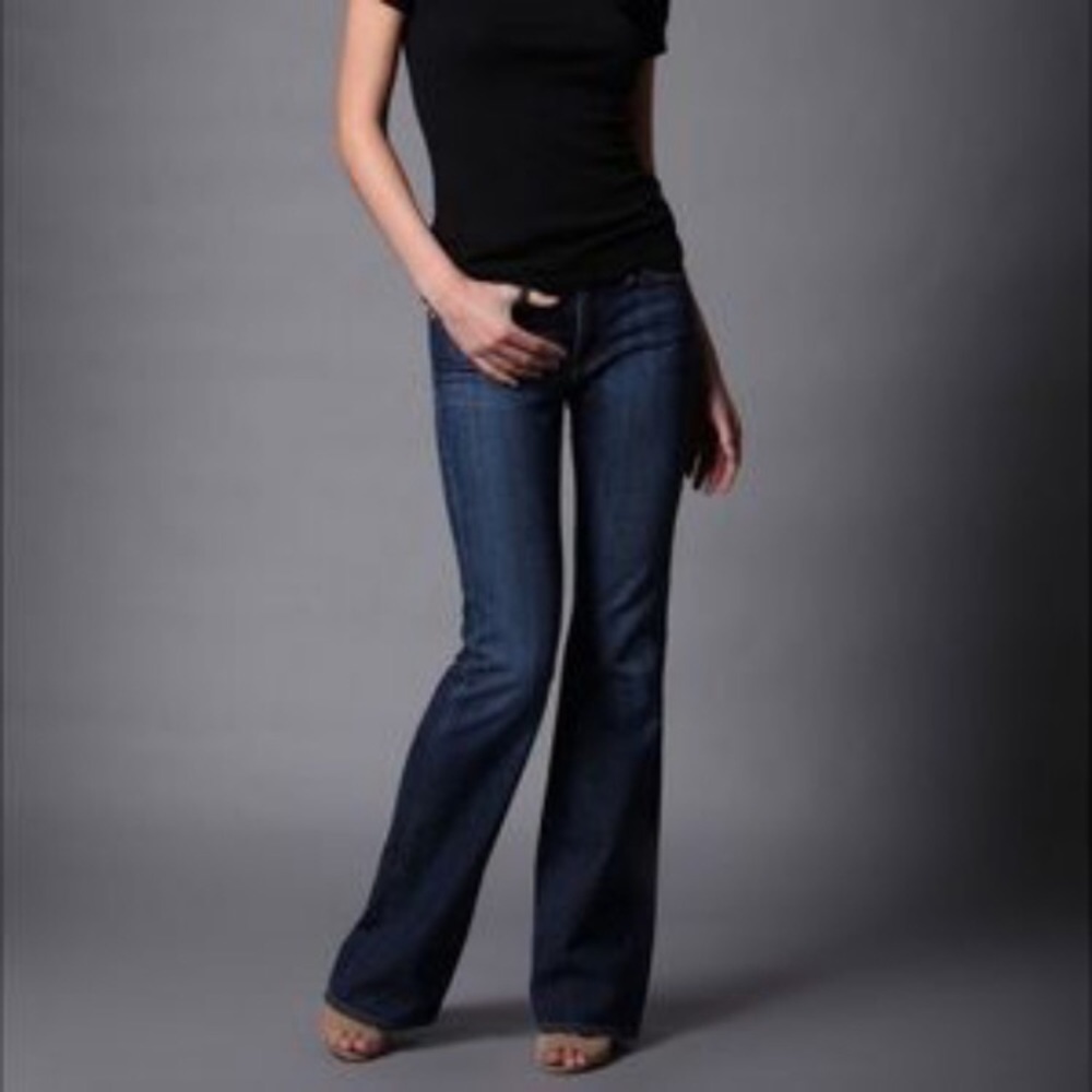 AG Adriano Goldschmied Merlot wide leg flare Jean